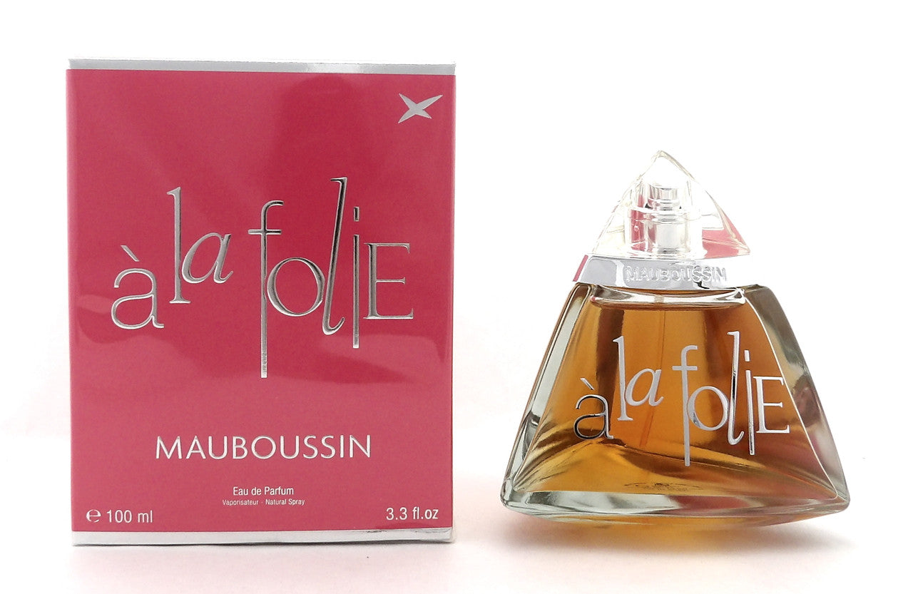 Mauboussin A la Folie 3.3 oz./ 100 ml. Eau de Parfum Spray for Women. New DAMAGED Box