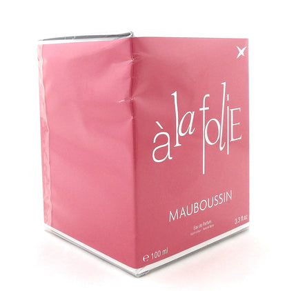 Mauboussin A la Folie 3.3 oz./ 100 ml. Eau de Parfum Spray for Women. New DAMAGED Box