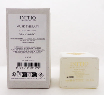 INITIO MUSK THERAPY 3.04 oz./ 90 ml. Extrait de Parfum Spray New Tester with Cap