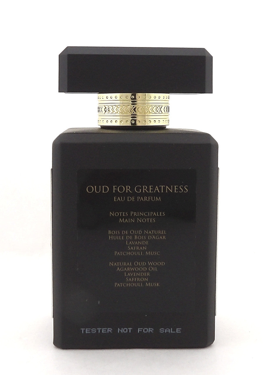Initio Oud for Greatness 3.04 oz. Eau de Parfum Spray Unisex. New Tester w/Cap