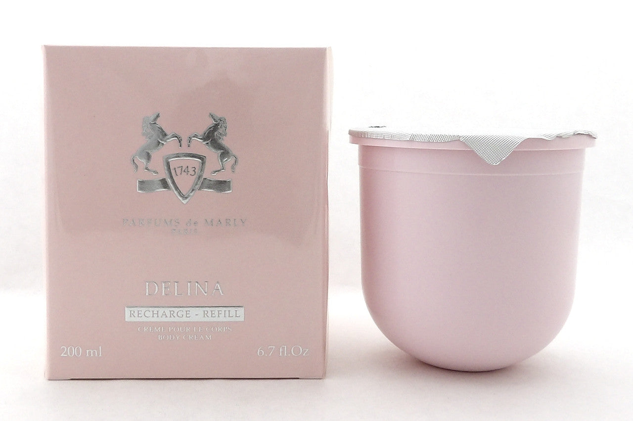 Delina by Parfums de Marly 6.7 oz./ 200 ml. Body Cream REFILL for Women. New in Box