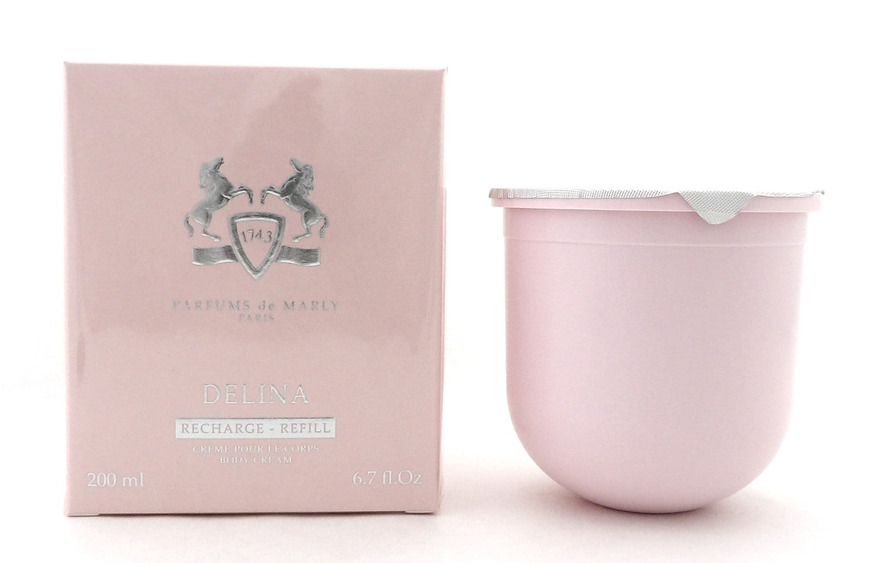 Delina by Parfums de Marly 6.7 oz./ 200 ml. Body Cream REFILL for Women. New in Sealed Box