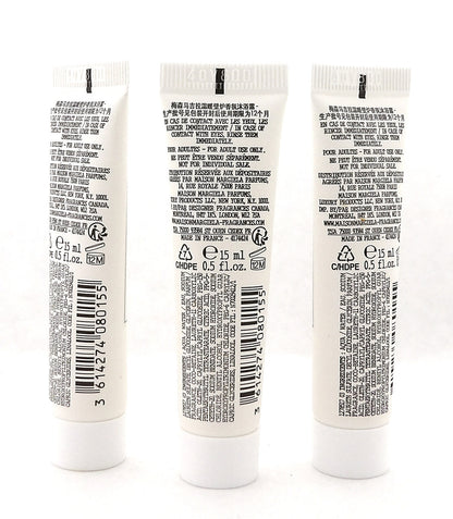 Replica BY THE FIREPLACE by Maison Margiela 0.5 oz. Shower Gel. Brand New Non-Sealed Tube. Lot of 3 Gels