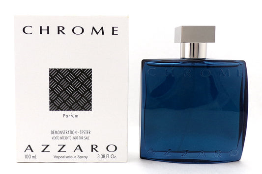 Chrome by Azzaro 3.38 oz PARFUM Spray for Men. Brand new Tester w/Cap