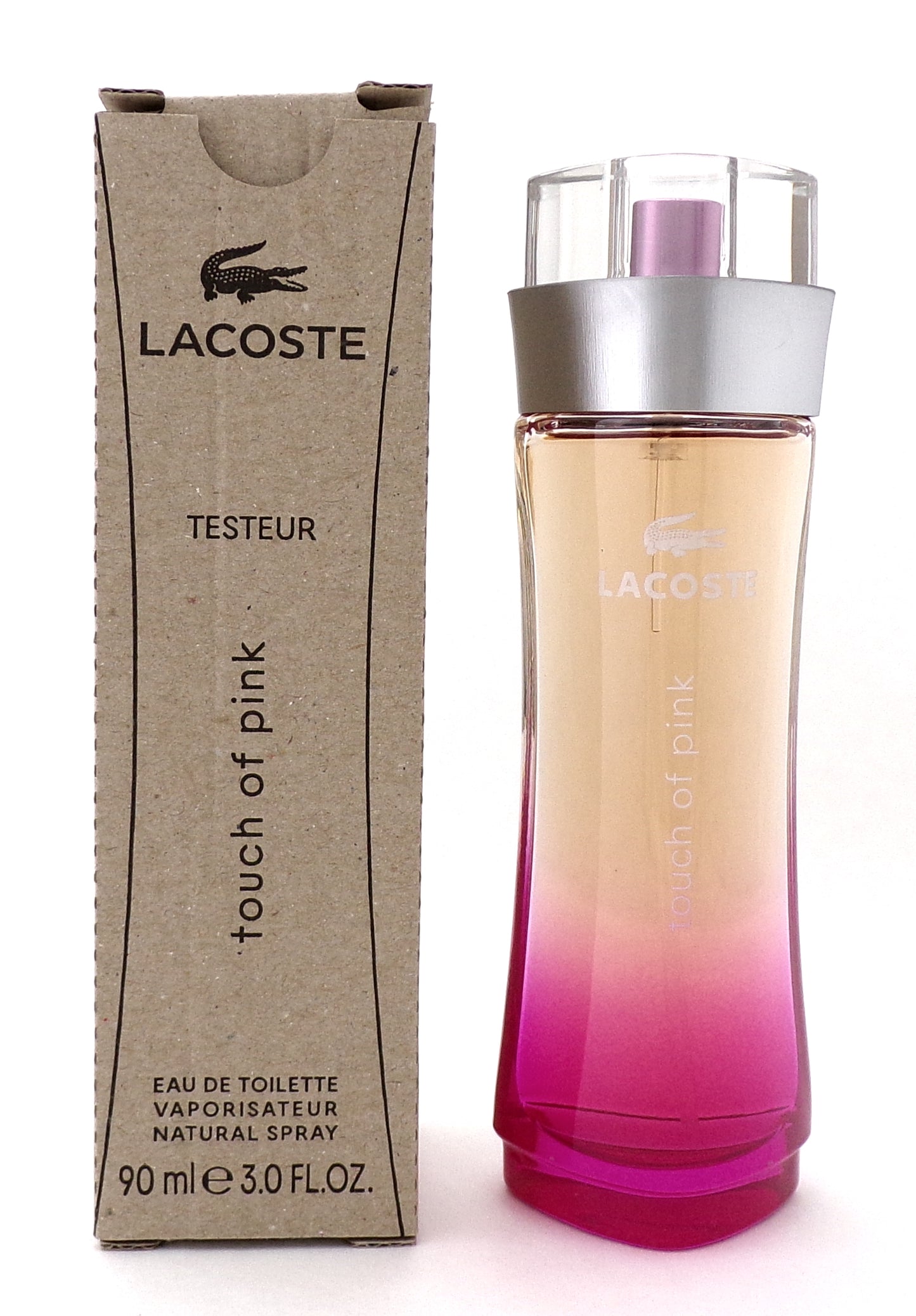 Lacoste Touch of Pink 3.0 oz./ 90 ml. Eau de Toilette Spray for Women. New Tester w/Cap