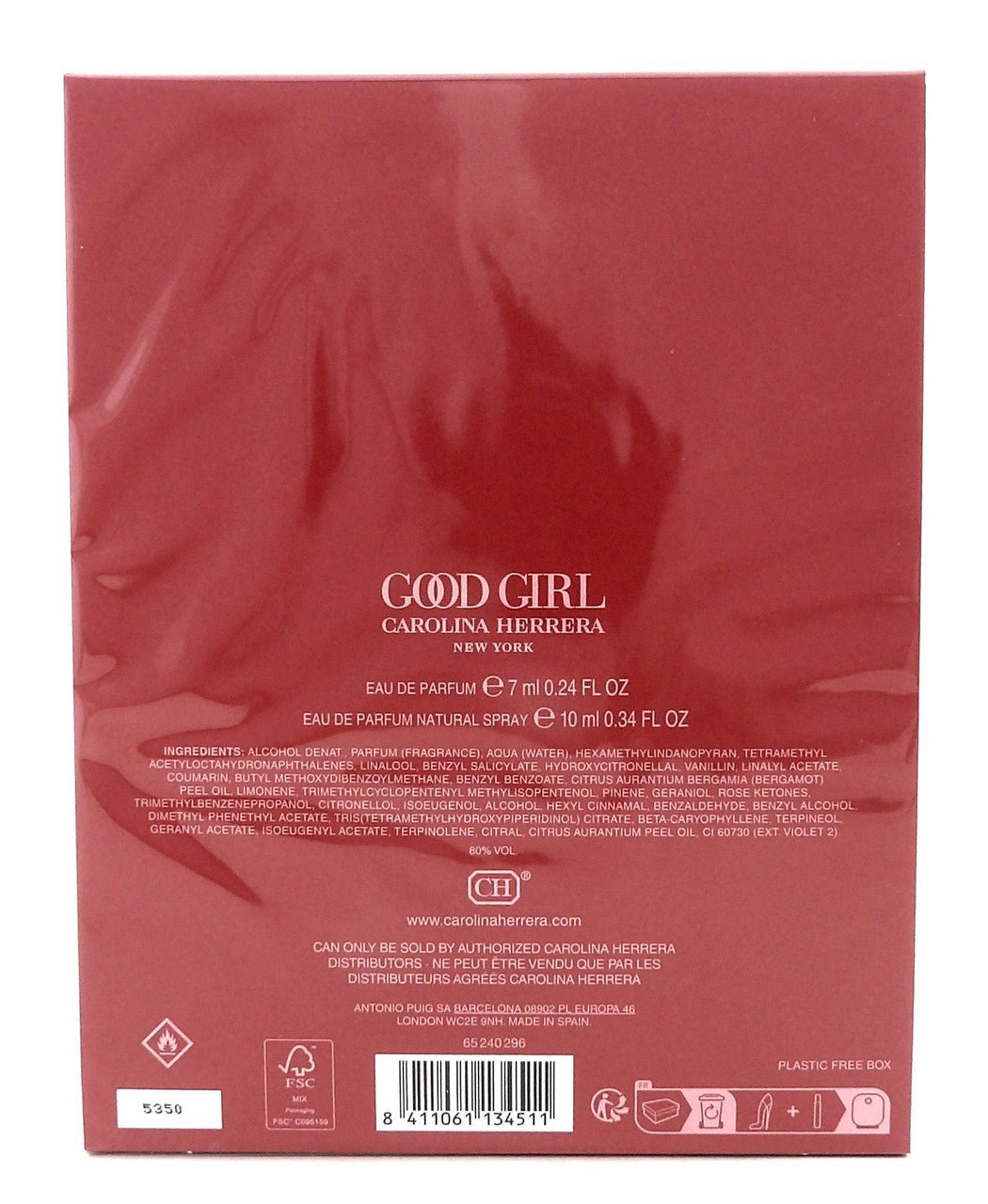 GOOD GIRL by Carolina Herrera 7ml + 10ml EDP MINI Women's Travel Set. New Sealed
