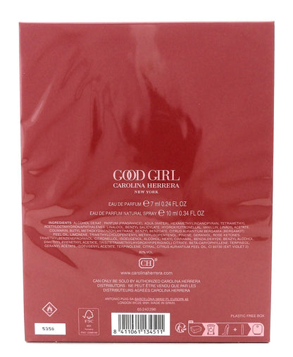GOOD GIRL by Carolina Herrera 7ml + 10ml EDP MINI Women's Travel Set. New Sealed
