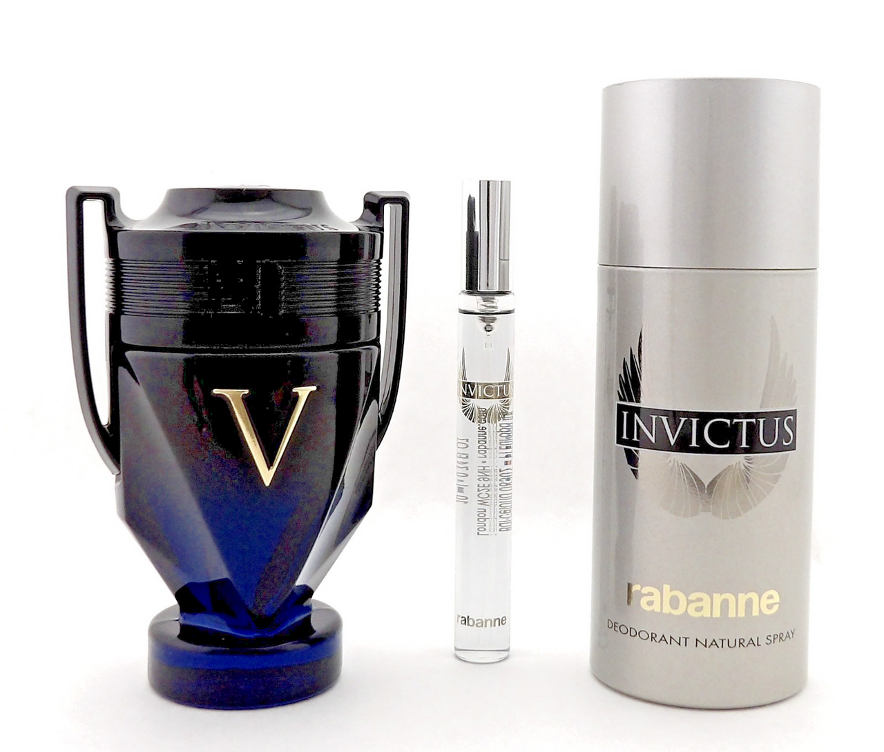 Invictus Victory ELIXIR by Rabanne 3.4oz Parfum&10ml EDT+5.1oz Deo Spray New SET