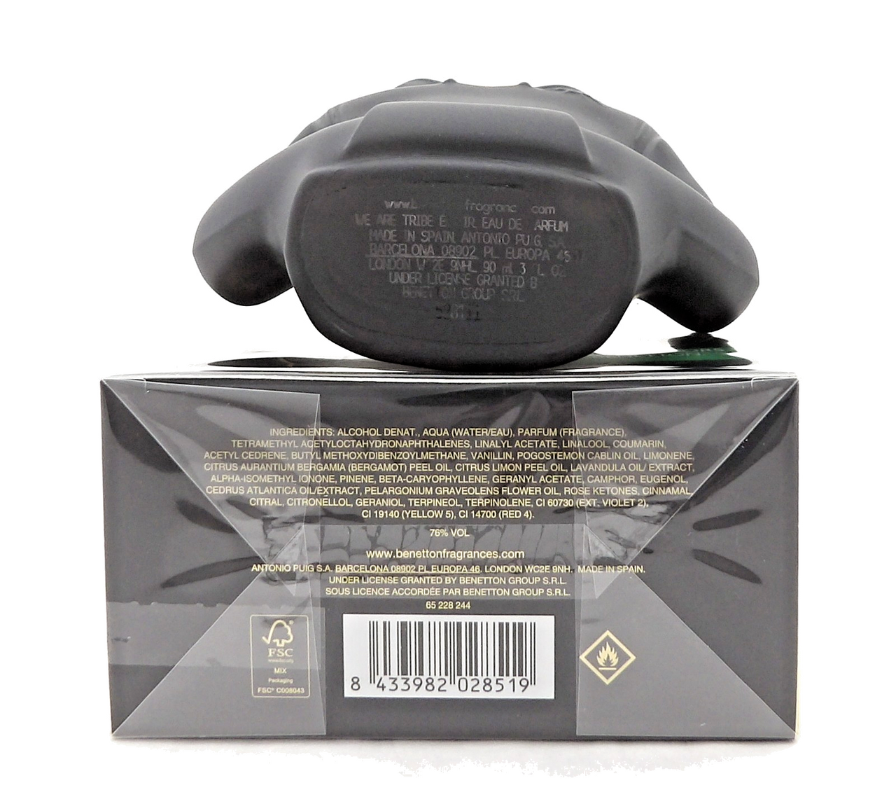 United Colors of Benetton We Are Tribe Elixir 3.0 oz EDP Spray for Men. New Box