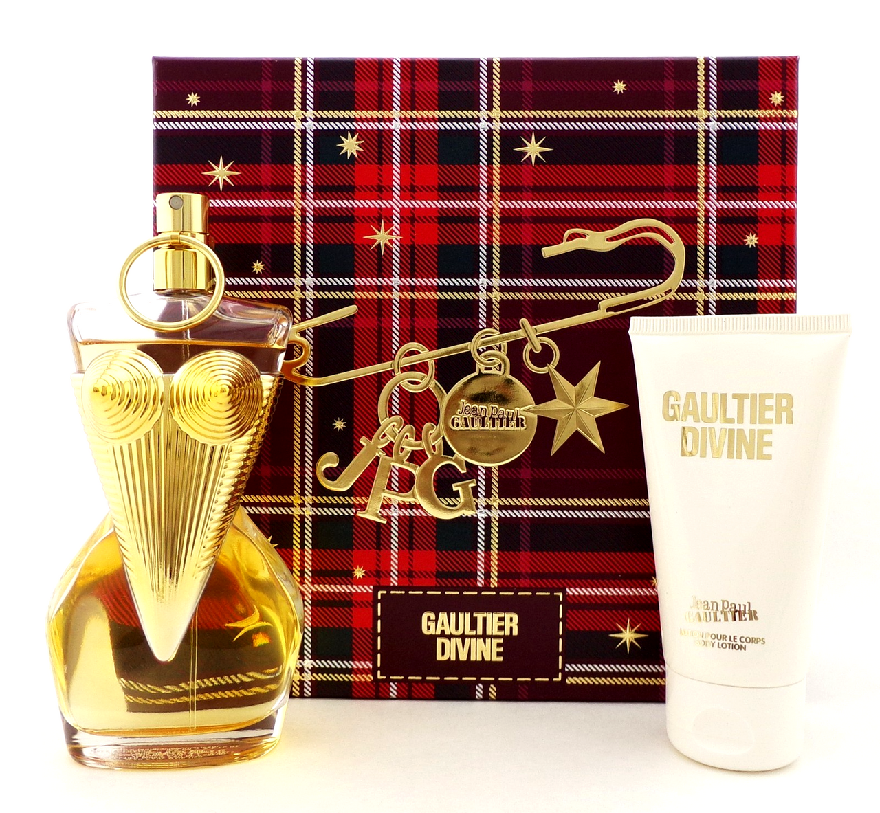 GAULTIER DIVINE Jean Paul Gaultier 3.4 oz EDP  + 2.5 oz B/Lot. New Damaged Box