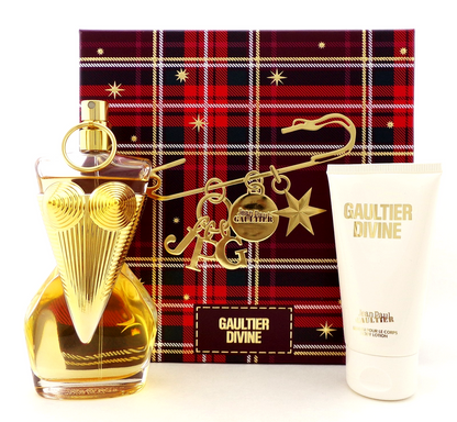 GAULTIER DIVINE Jean Paul Gaultier 3.4 oz EDP  + 2.5 oz B/Lot. New Damaged Box
