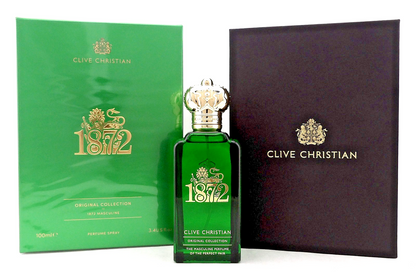 1872 Masculine by Clive Christian 3.4 oz. Perfume Spray for Man. New Sealed Box