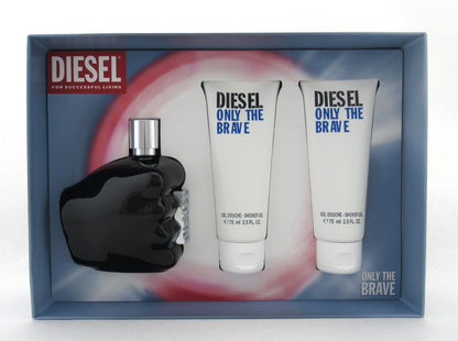 Diesel Only the Brave 4.2 oz. EDP Spray + 2 X 2.5 oz. Shower Gel New Men's SET