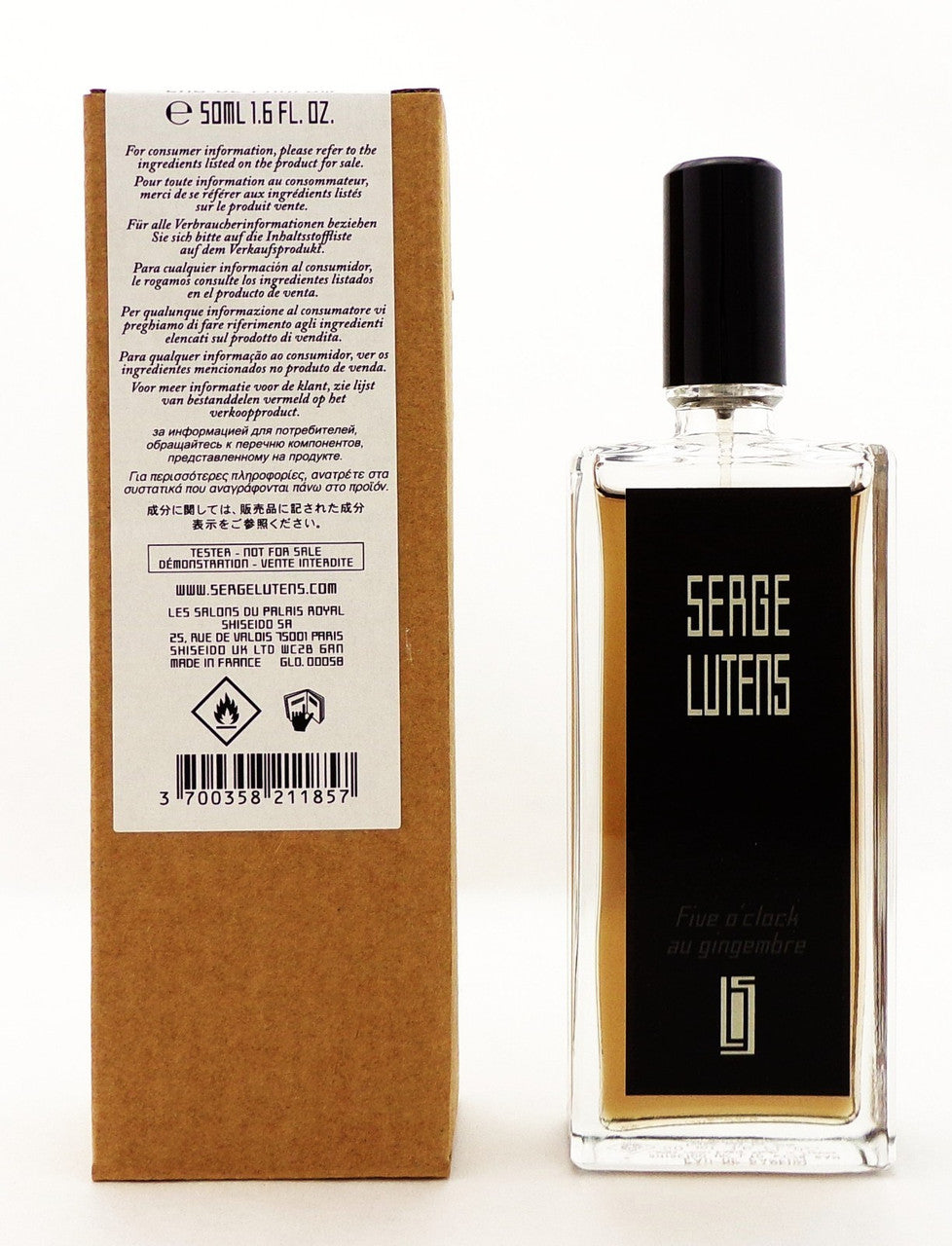 Serge Lutens Five O'Clock Au Gingembre 1.6 oz. Eau de Parfum Spray. New Tester