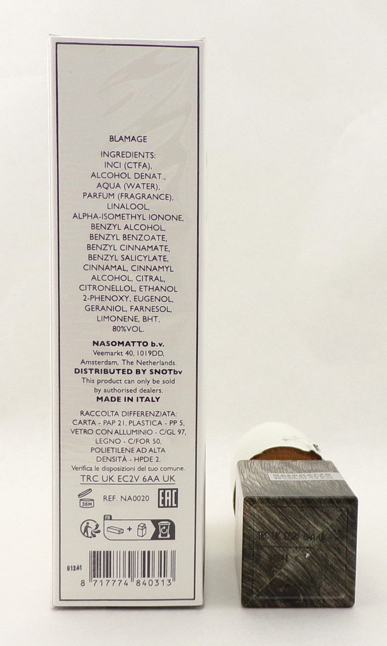 Nasomatto BLAMAGE 1 oz. Extrait de Parfum Spray Unisex. New Sealed Box