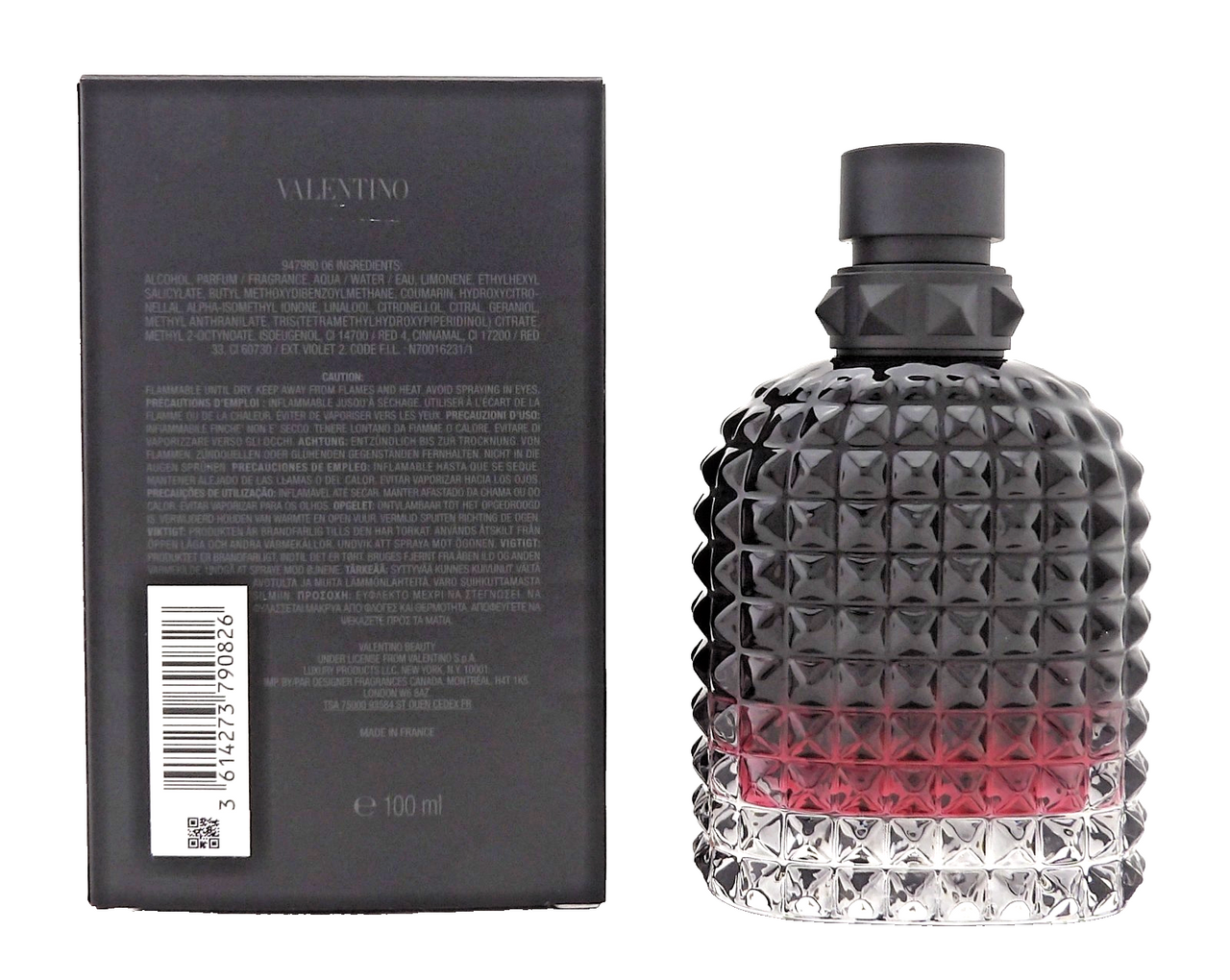 Valentino Uomo Born In Roma INTENSE 3.4 oz EDP Spray for Men. New. NO CELLOPHANE