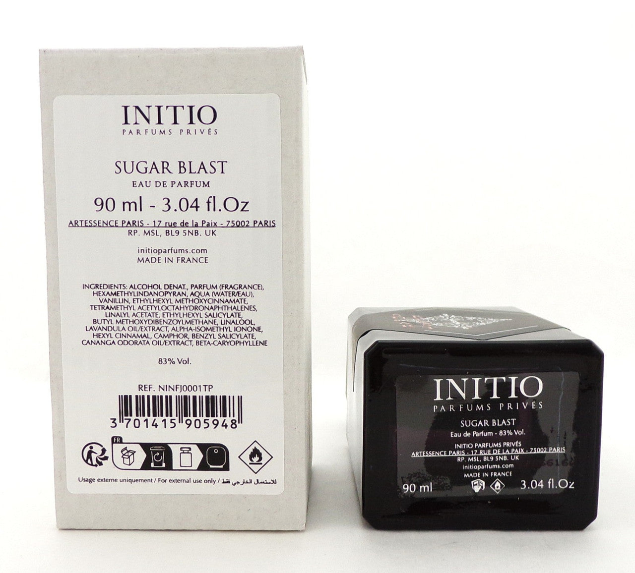 Initio SUGAR BLAST 3.04 oz./ 90 ml. Eau de Parfum Spray Unisex. New TESTER w/Cap