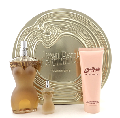 Jean Paul Gaultier CLASSIQUE 3.4 oz & 6 ml EDT + 2.5 oz B/Lotion. New Women' SET