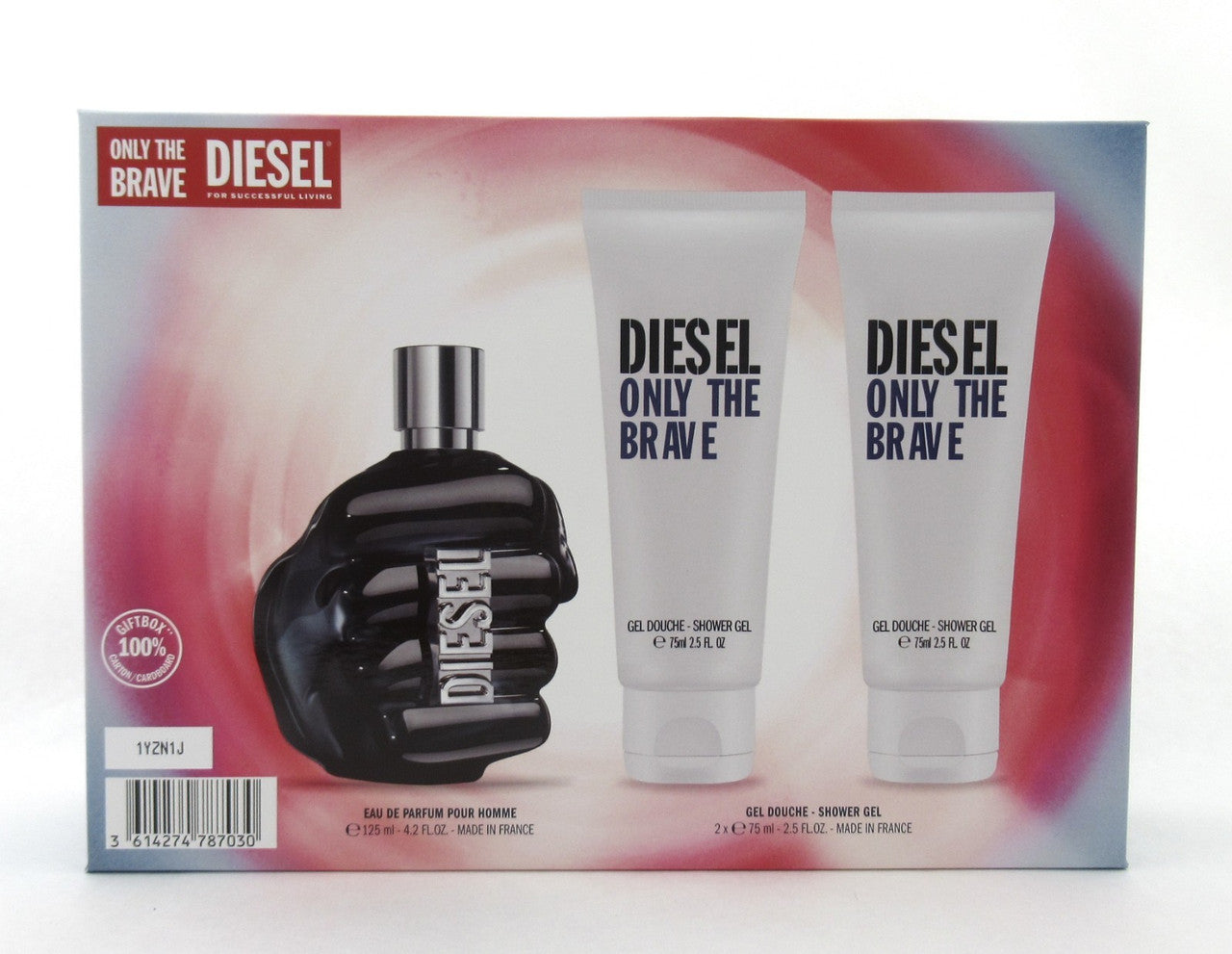Diesel Only the Brave 4.2 oz. EDP Spray + 2 X 2.5 oz. Shower Gel New Men's SET
