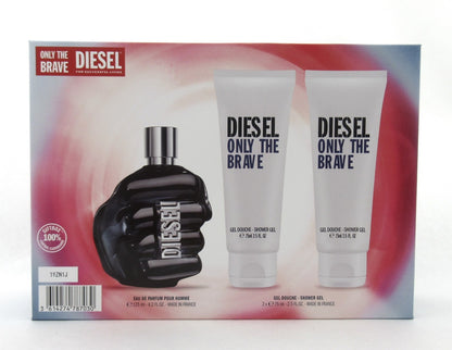 Diesel Only the Brave 4.2 oz. EDP Spray + 2 X 2.5 oz. Shower Gel New Men's SET