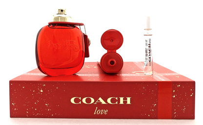 Coach LOVE 3.0 oz. & 0.25 oz. EDP Spray + 3.3 oz. Body Lotion. New SET for Women