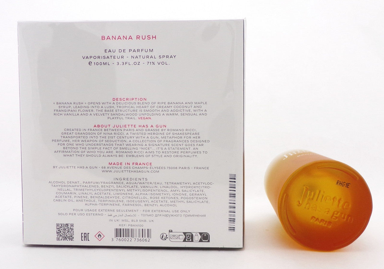 Juliette Has A Gun BANANA RUSH 3.3 oz. Eau de Parfum Spray for Women. Sealed Box