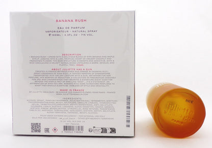 Juliette Has A Gun BANANA RUSH 3.3 oz. Eau de Parfum Spray for Women. Sealed Box