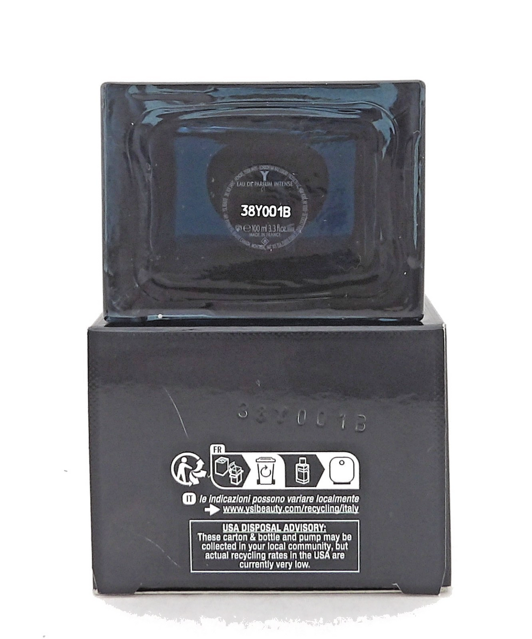 Y by Yves Saint Laurent 3.3 oz. EDP Intense Spray for Men. New Box NO Cellophane