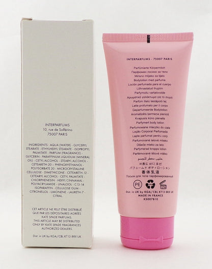Kate Spade NY BLOOM 3.3 oz. Perfumed Body Lotion for Women. New Damaged Box