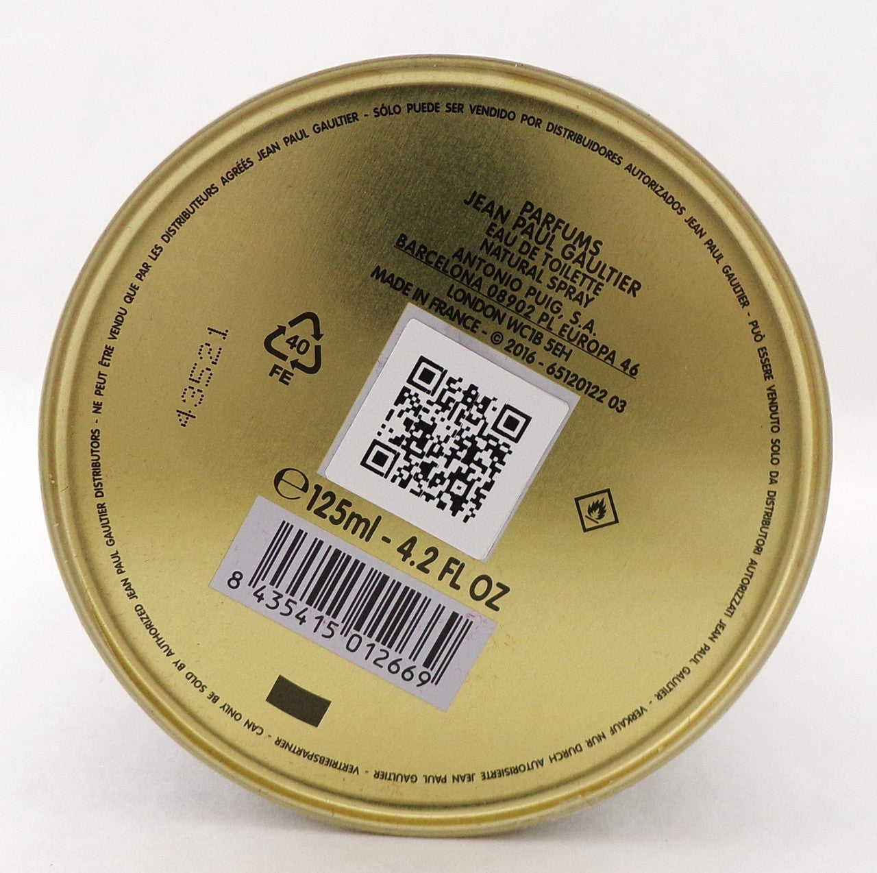 Le Male by Jean Paul Gaultier Cologne for Men 4.2 oz. EDT Spray. New Sealed Can