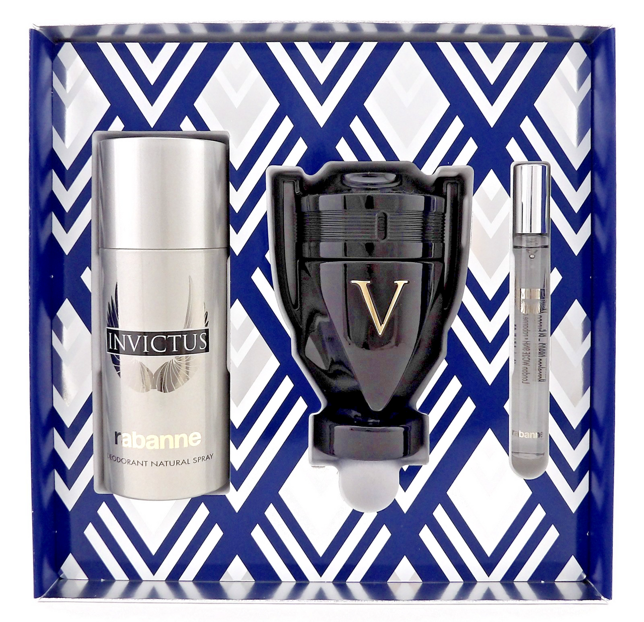 Invictus Victory ELIXIR by Rabanne 3.4oz Parfum&10ml EDT+5.1oz Deo Spray New SET
