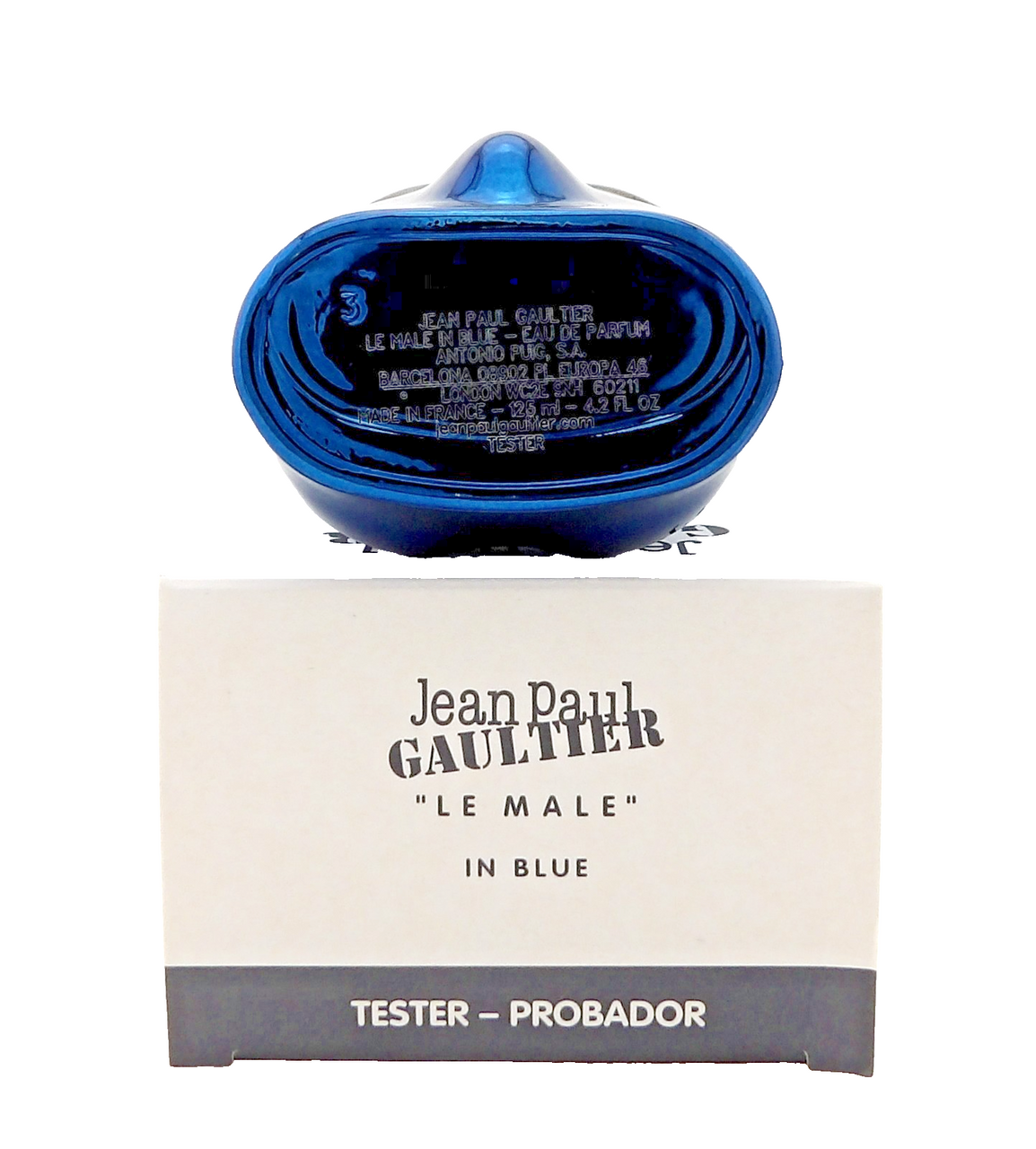 Jean Paul Gaultier Le Male In Blue 4.2 oz./125 ml. EDP Spray for Men. New Tester