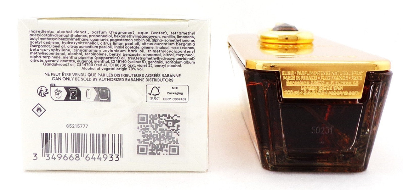 Million GOLD Elixir by Paco Rabanne 3.4 oz. Parfum INTENSE Spray for Men New