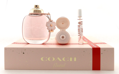 Coach FLORAL 3.0oz & 0.25oz Eau de Parfum Spray+3.3 oz B/Lotion. New Women's Set