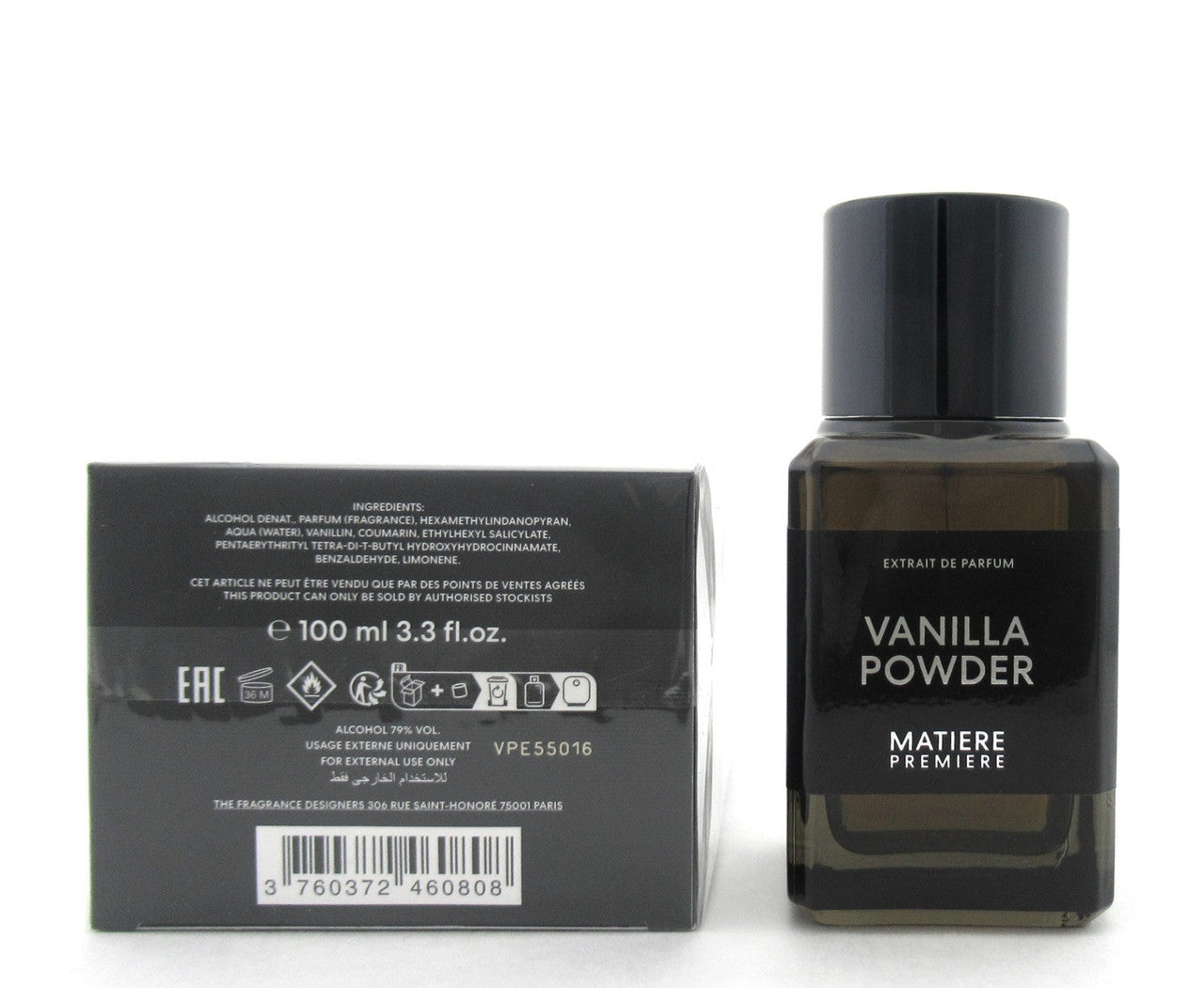 Matiere Premiere VANILLA POWDER 3.3 oz Extrait de Parfum Spray Unisex DamagedBox