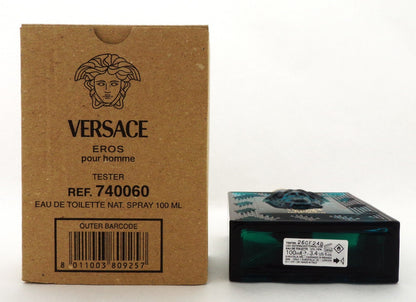 Versace EROS Pour Homme 3.4 oz. Eau de Toilette Spray for Men New TESTER