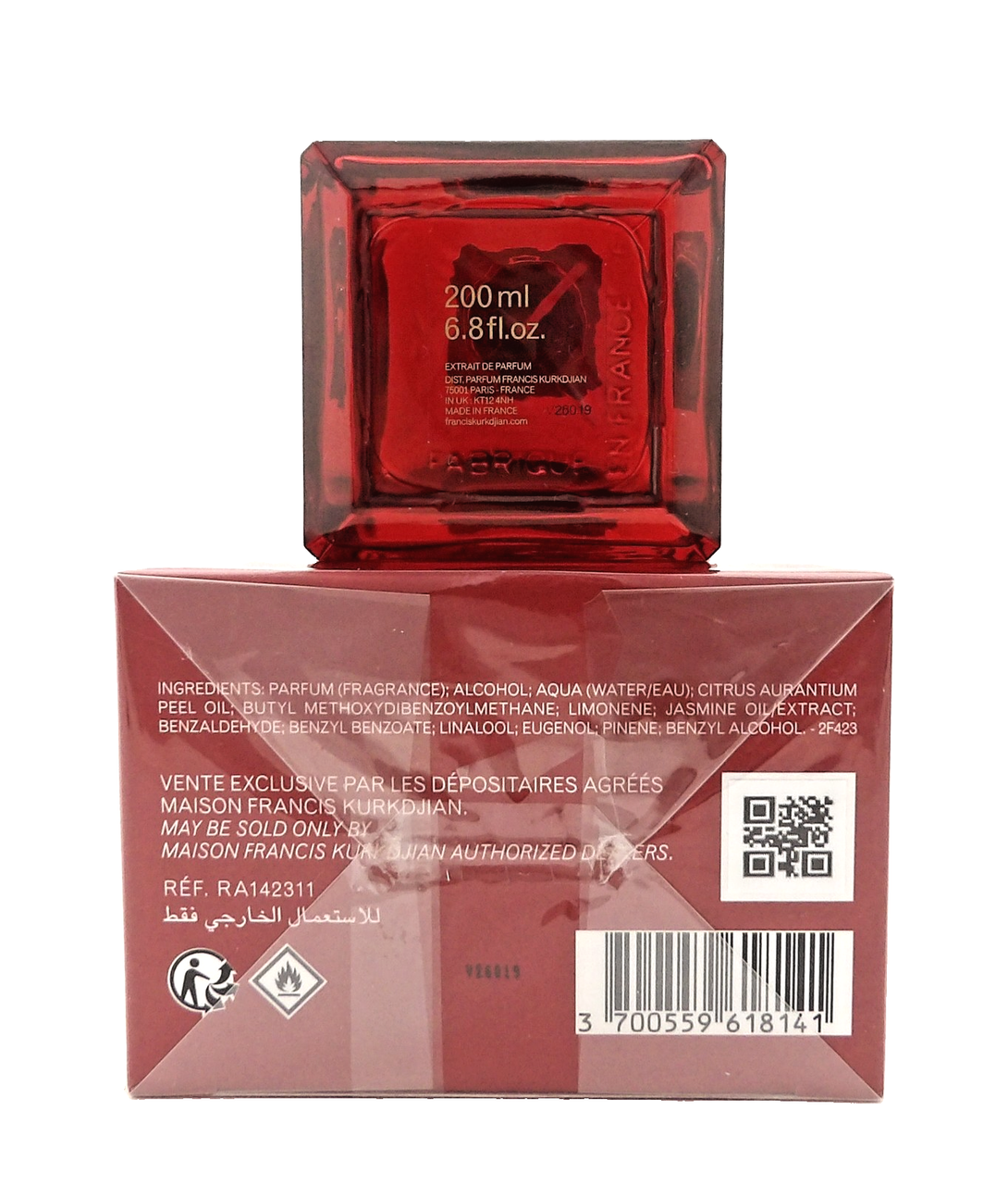 Maison Francis Kurkdijan BACCARAT ROUGE 540 Extrait de Parfum Spray 6.8 oz. New