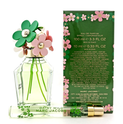 Marc Jacobs DAISY WILD 3.3oz + 10ml Eau de Parfum Spray for Women New Travel SET