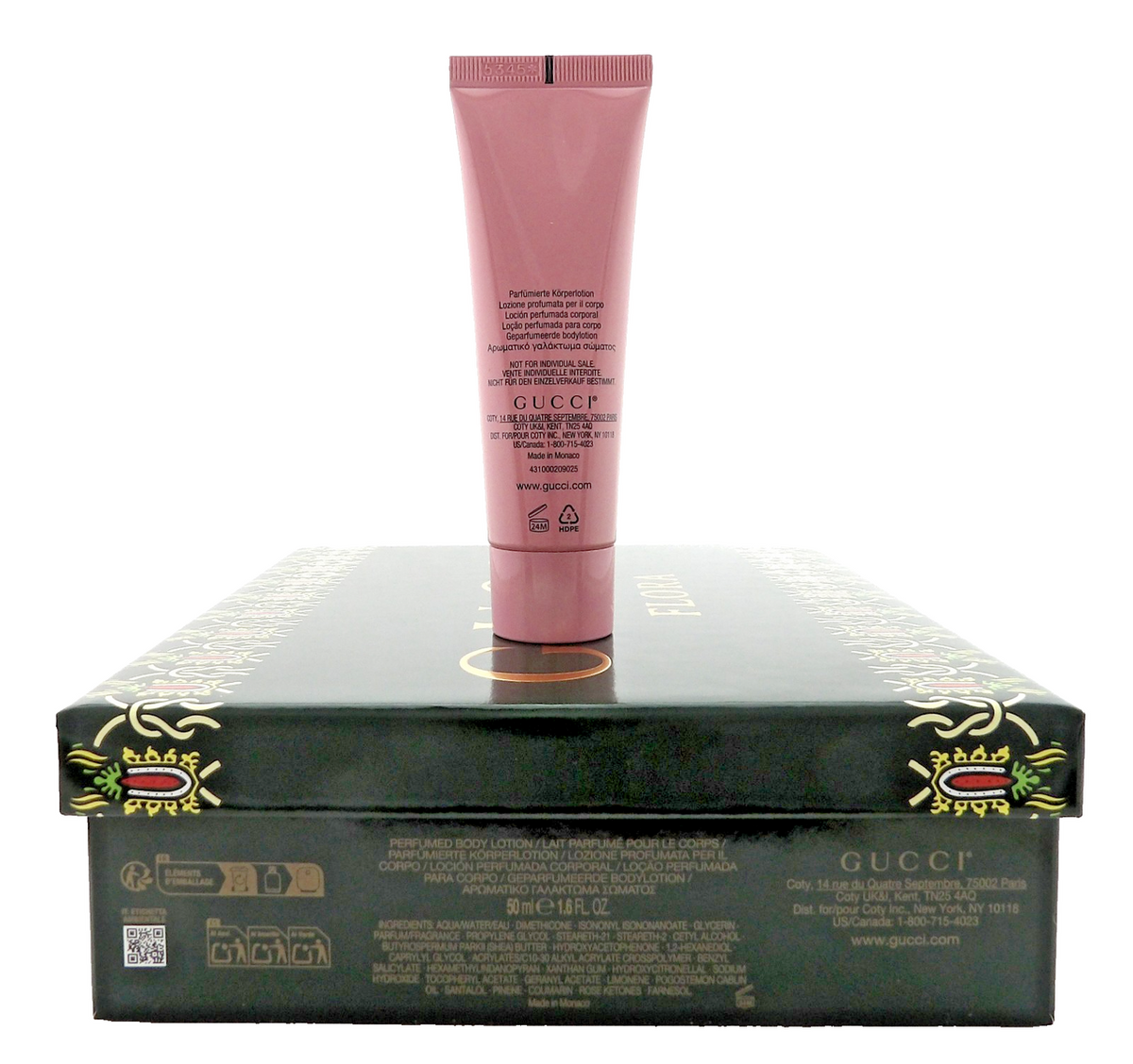 Gucci Flora Gorgeous Gardenia 3.3 oz & 10 ml EDP Spray + 1.6 oz B/Lotion New SET