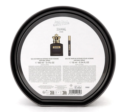 Jean Paul Gaultier Scandal INTENSE 3.4oz+0.34oz EDP Intense Spray. New Men's Set