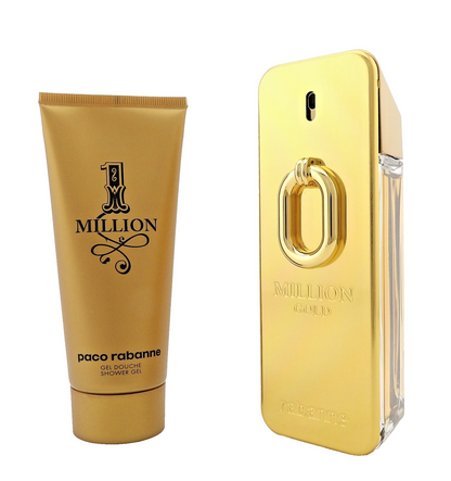 Million GOLD by Rabanne 3.4oz EDP INTENSE Spray + 3.4oz Shower Gel New Men's SET