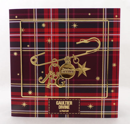 GAULTIER DIVINE Jean Paul Gaultier 3pc Set 3.4 & 0.34 EDP Intense + B/Lotion New