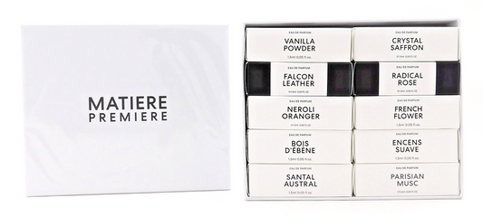 Matiere Premiere Discovery Perfume Sample Set 10 x 0.05oz/1.5ml Spray New in Box