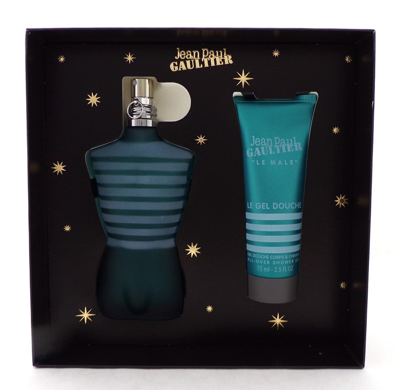 Jean Paul Gaultier LE MALE 2 Pcs Set for Men 4.2 oz. EDT Spray + 2.5 S/Gel New