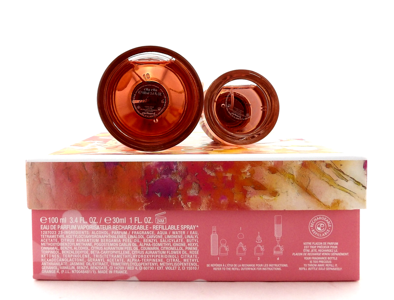 ELLA ELLA by Cacharel 3.4 oz. + 1.0 oz. Eau de Parfum Spray. New SET for Women