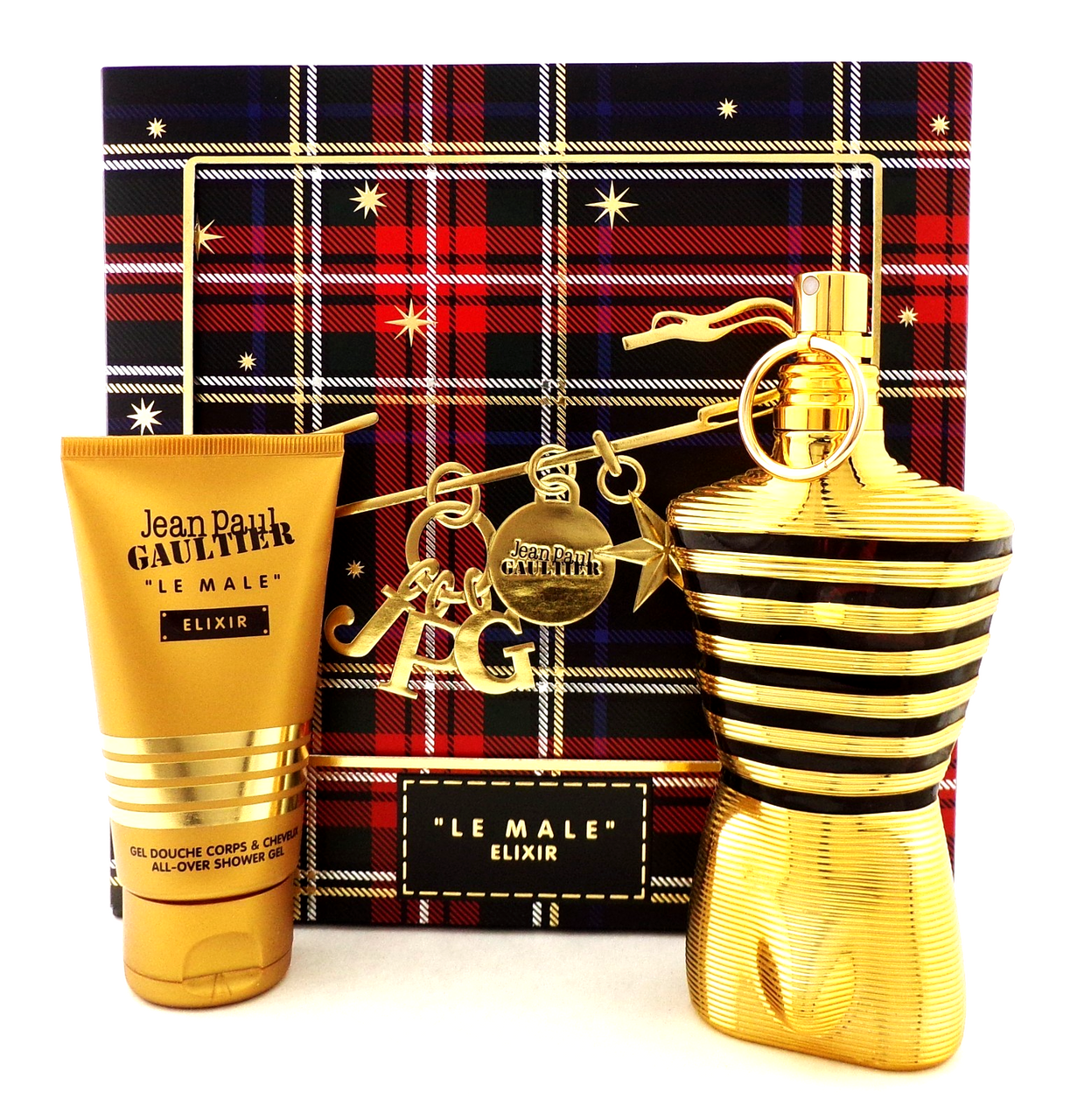 Jean Paul Gaultier Le Male Elixir 4.2oz PARFUM Spray+2.5oz Sh/Gel.Men's NEW SET