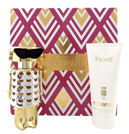 FAME by Rabanne 2.7oz Eau de Parfum Spray + 3.4oz Body Lotion. New Set for Women