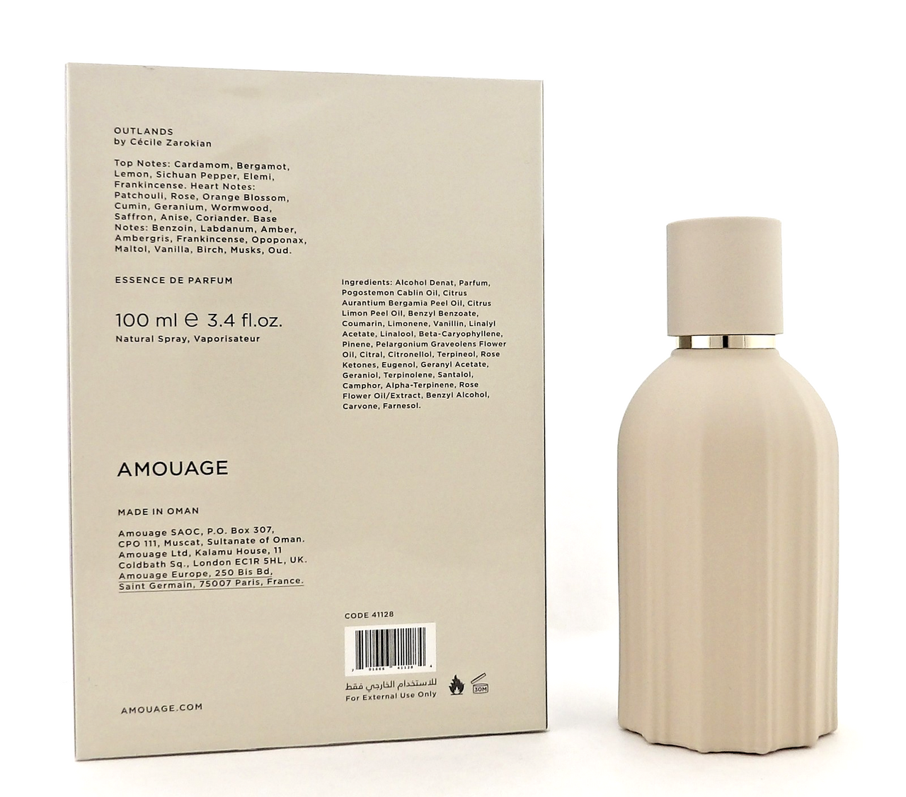 Amouage OUTLANDS 3.4 oz./ 100 ml. Essence de Parfum Spray Unisex. New Sealed Box