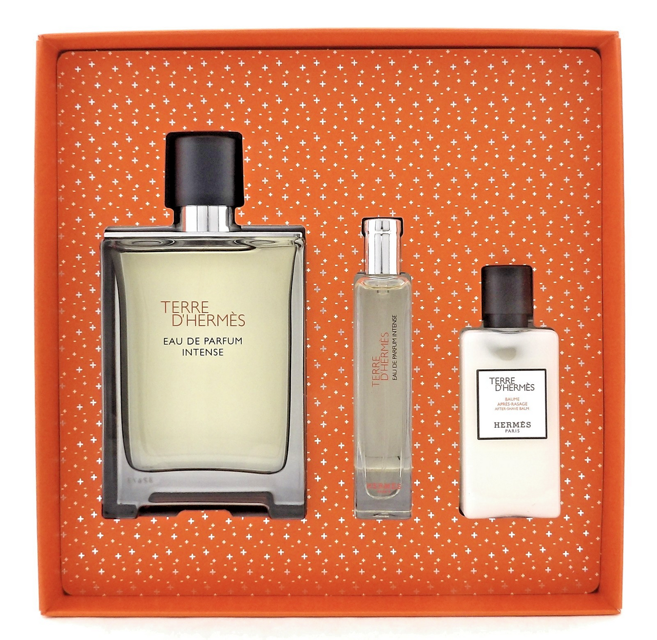 Terre D'Hermes by Hermes 3.3oz & 15ml EDP Intense+ 1.3oz A/Sh Balm New Men's SET