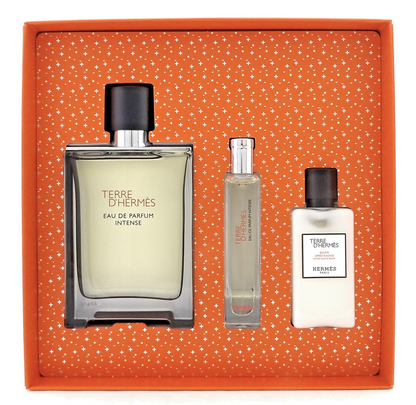 Terre D'Hermes by Hermes 3.3oz & 15ml EDP Intense+ 1.3oz A/Sh Balm New Men's SET